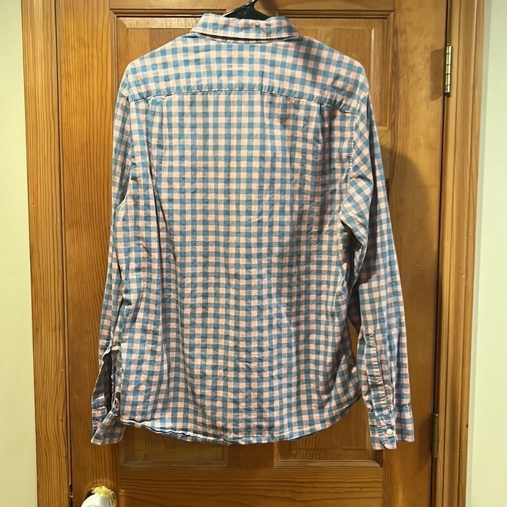 J.CREW mens slim long sleeve button down shirt size large.